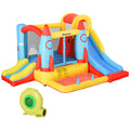 Bounce Castle Inflatable Trampoline Slide Pool Rocket Design 3.3 x 2.65 x 1.85m - Red Blue Yellow