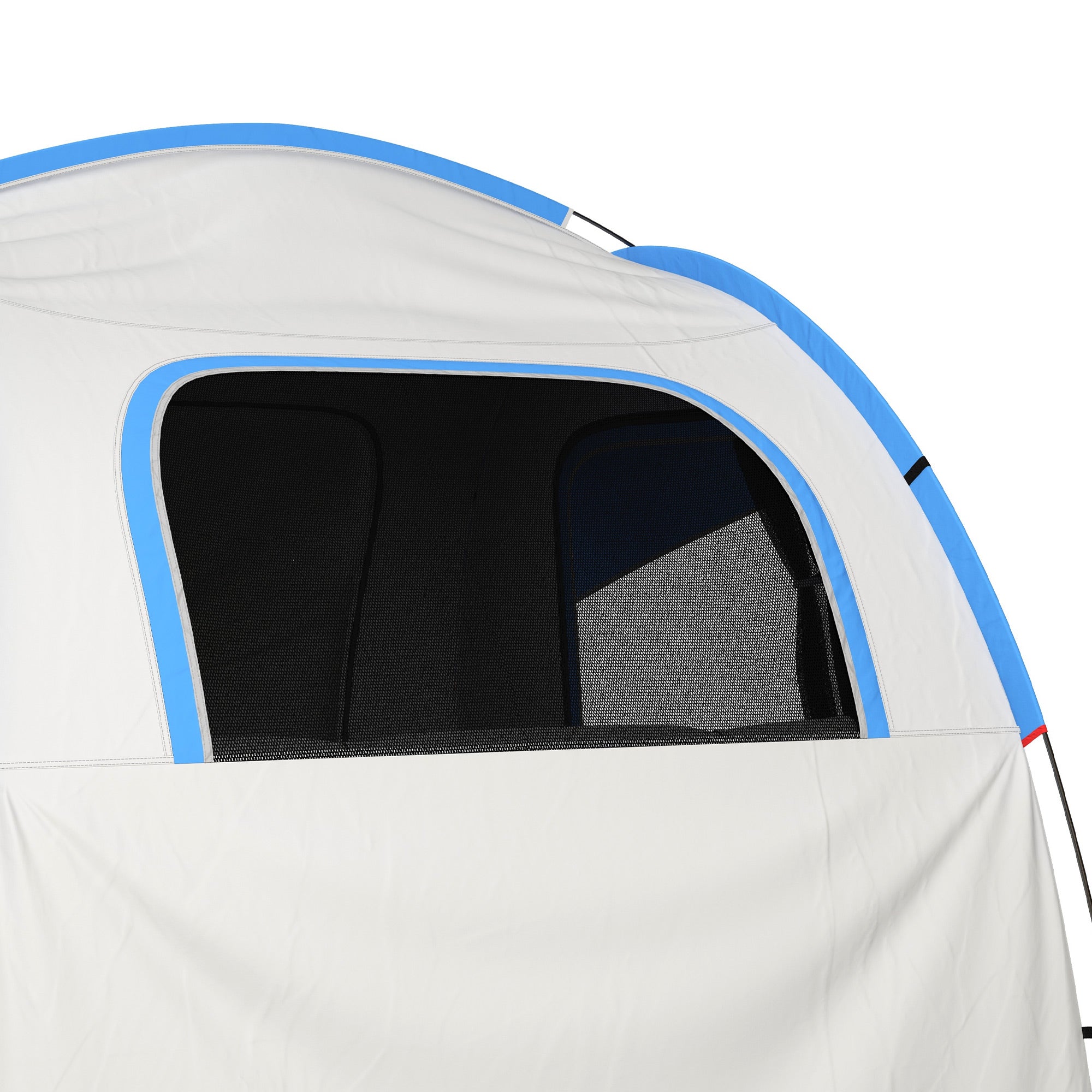 SUV Car Tent for Camping, Waterproof PU2000mm, 5 Man Tailgate Tent, 2.4 x 2.1 m, Grey and Blue