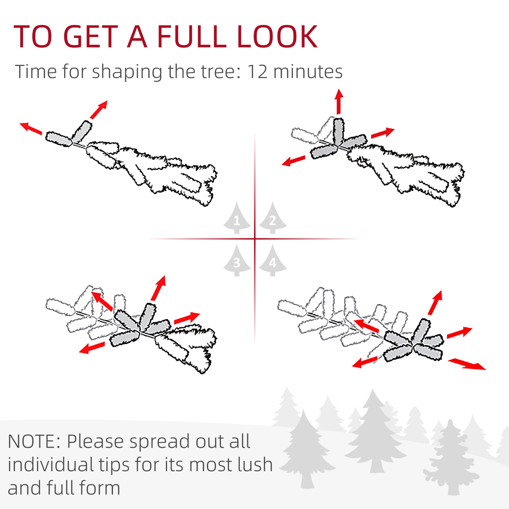 5ft Bushy and Bare Artificial Christmas Tree - Green