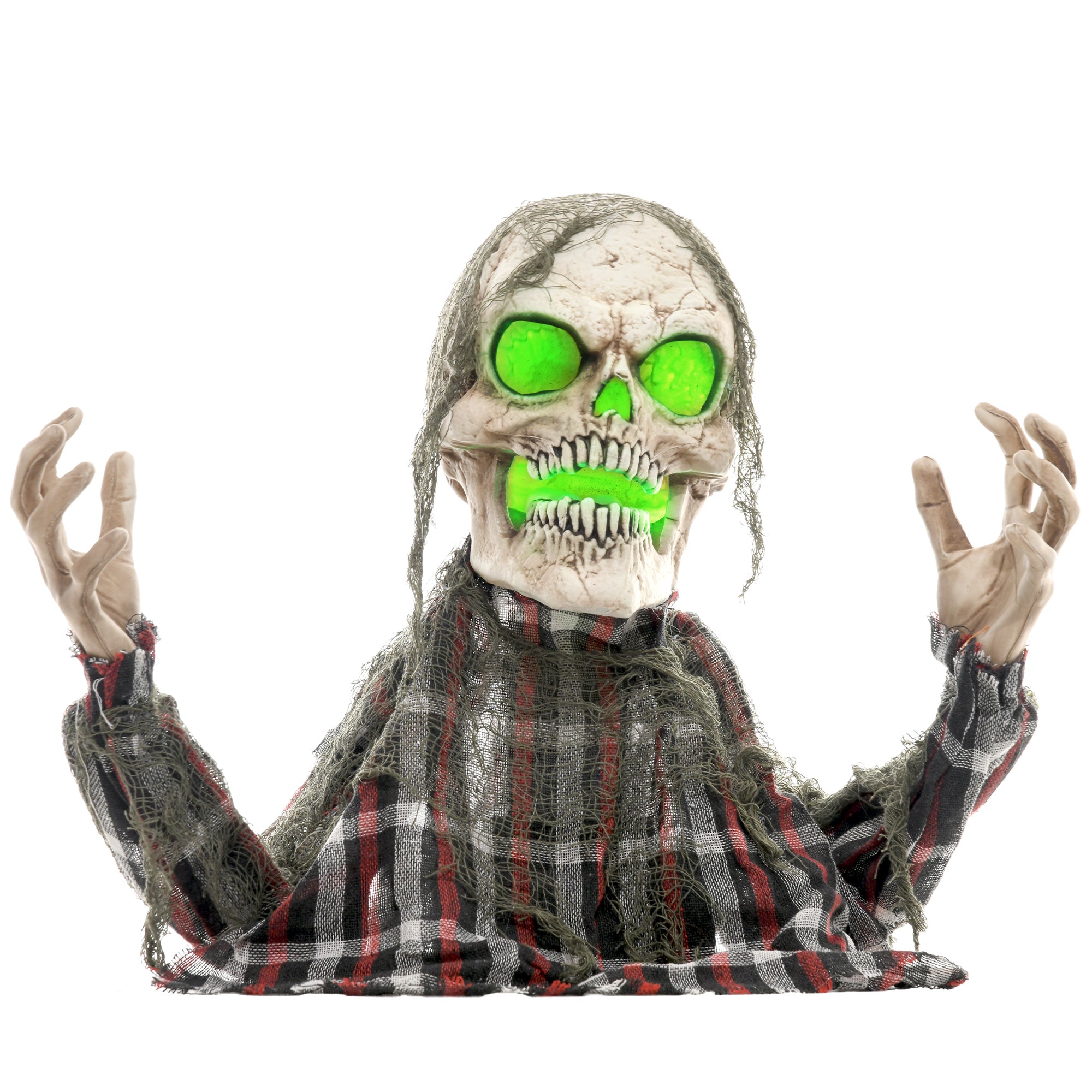 70cm Groundbreaker Skeleton Halloween Animatronic, with Glowing Eyes