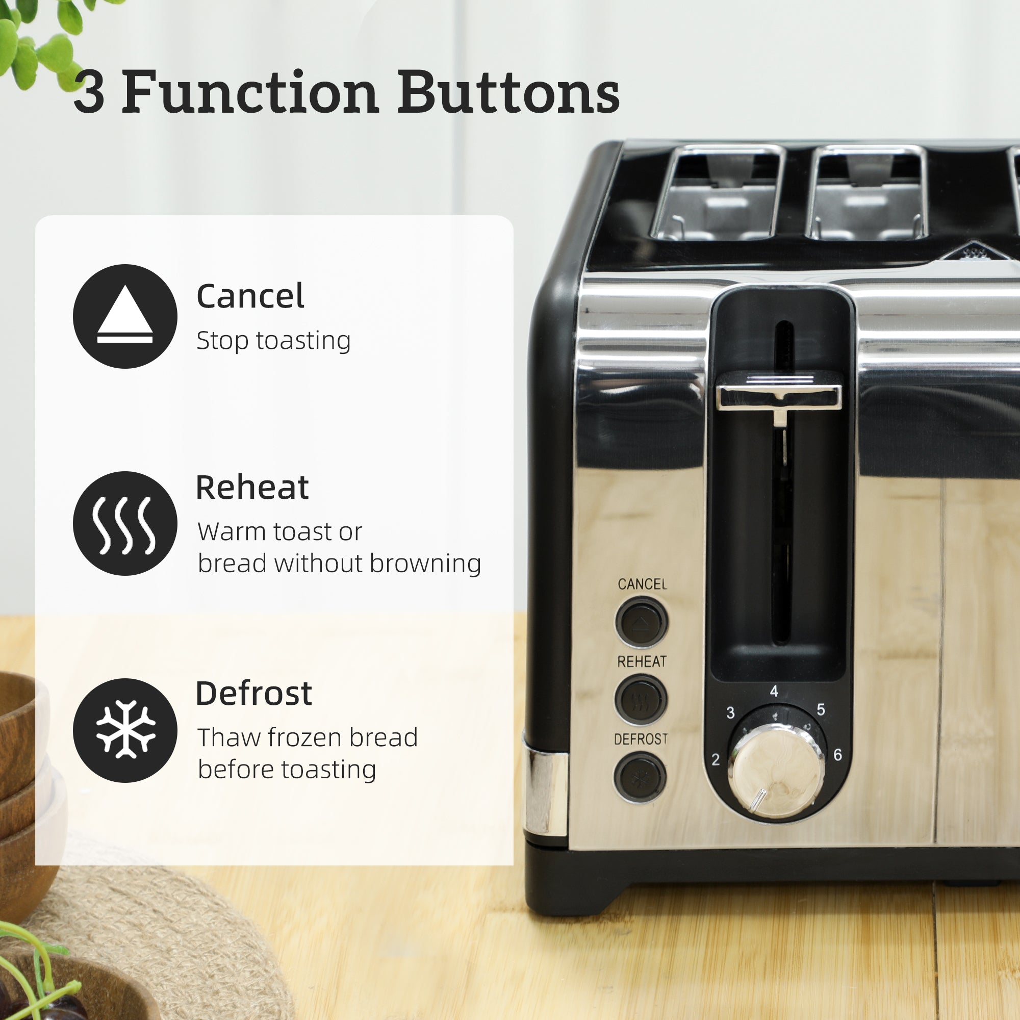 Sleek Textured Kettle and Four-Slice Toaster Set - Black