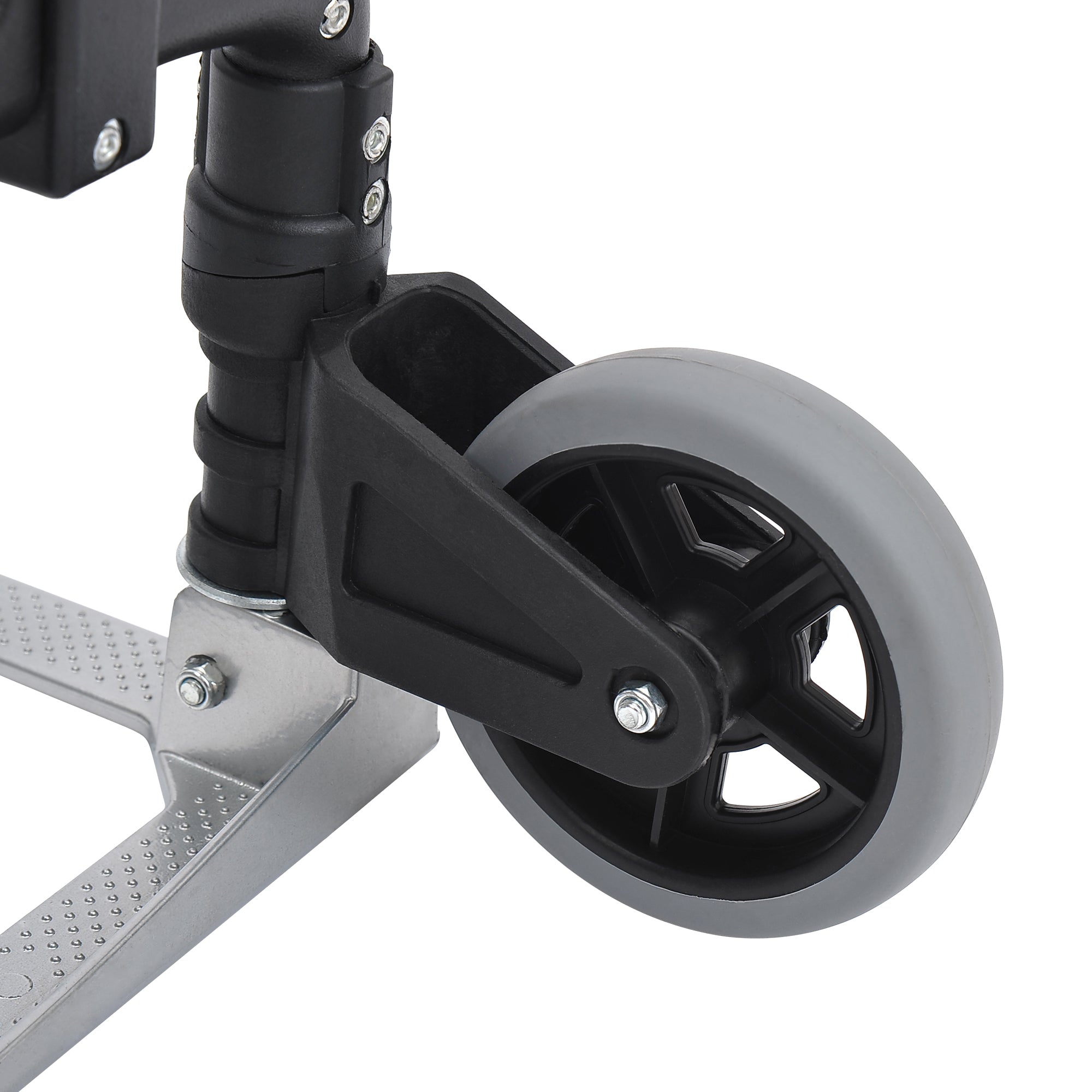 Aluminium Folding Hand Truck Trolley, Heavy Duty Foldable Sack Cart with Adjustable Telescoping Handle, 70KG Load Capacity