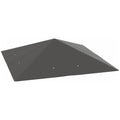 3 Piece 3x3m Gazebo Canopy Replacement Cover Water Resistant PVC - Grey