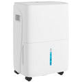 30L/Day Home Dehumidifier with Auto-Clean Filter, Continuous Drainage, 4L Tank, Digital Humidity Display, 24H Timer - White