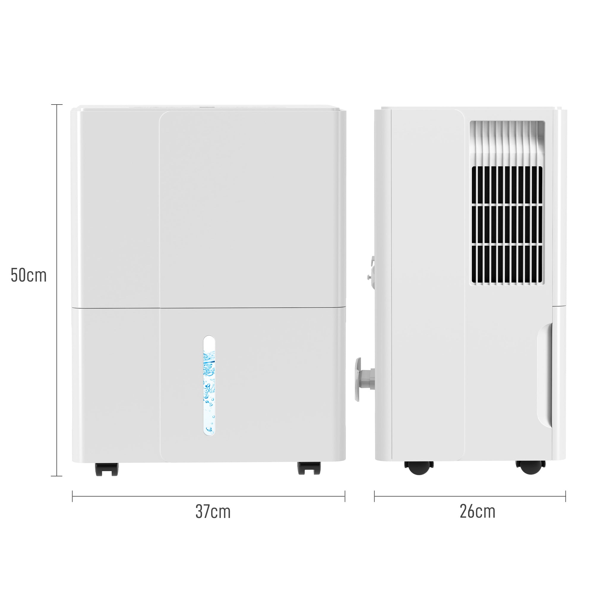 30L Dehumidifier for Clothes Drying with Timer and Filter - White