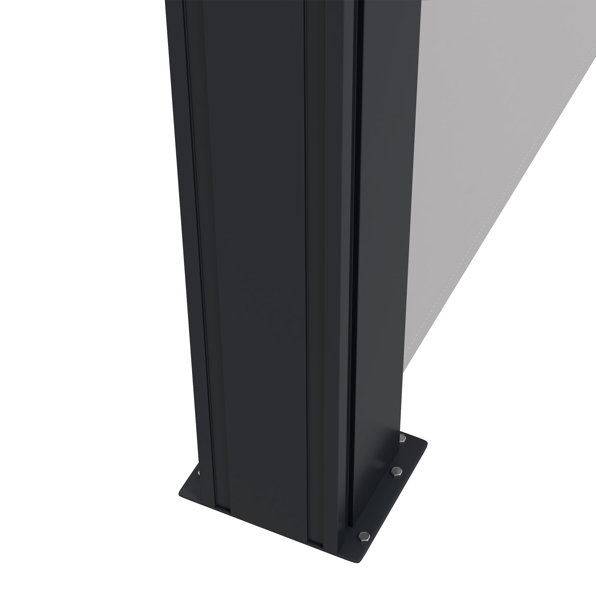 Retractable Side Awning 400x160cm Metal Frame Windproof Light Grey