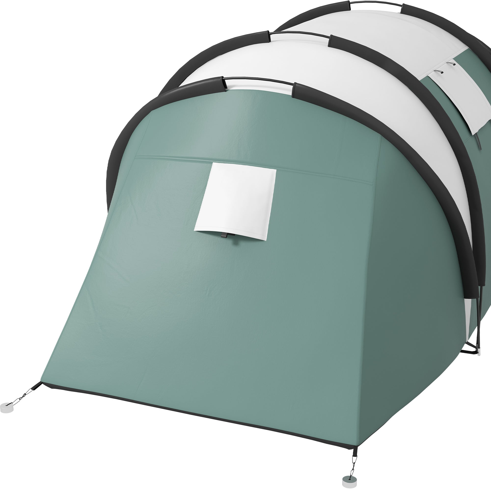 Camping Tent with 2 Bedrooms and Living Area, 3000mm Waterproof Family Tent, for Fishing Hiking Festival, Dark Green