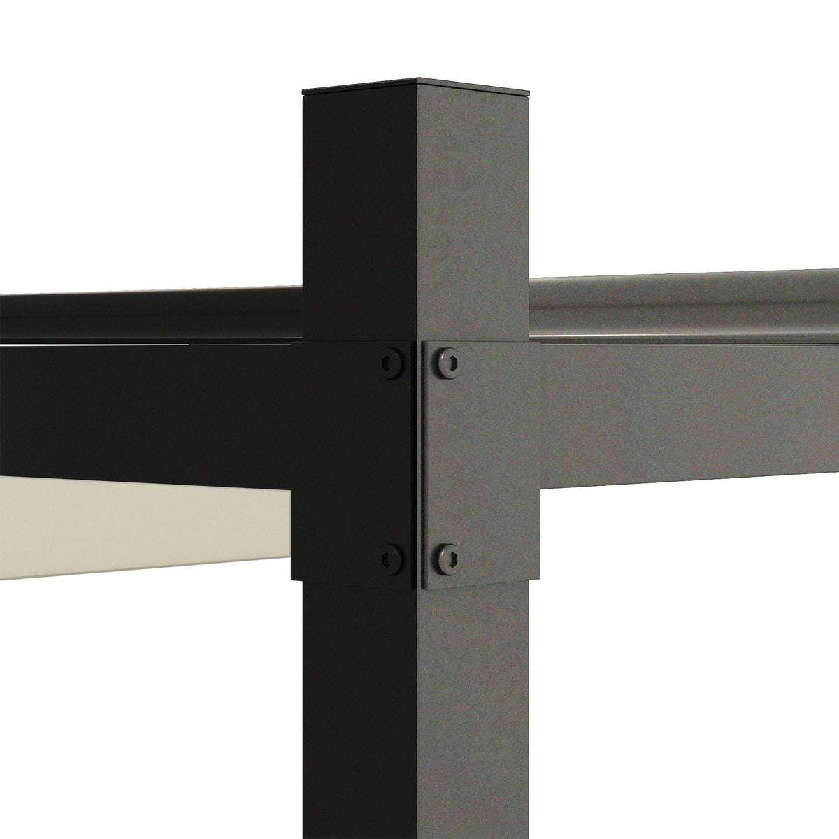 3 x 3 Metre Metal Pergola with Retractable UPF30+ Canopy - Cream White