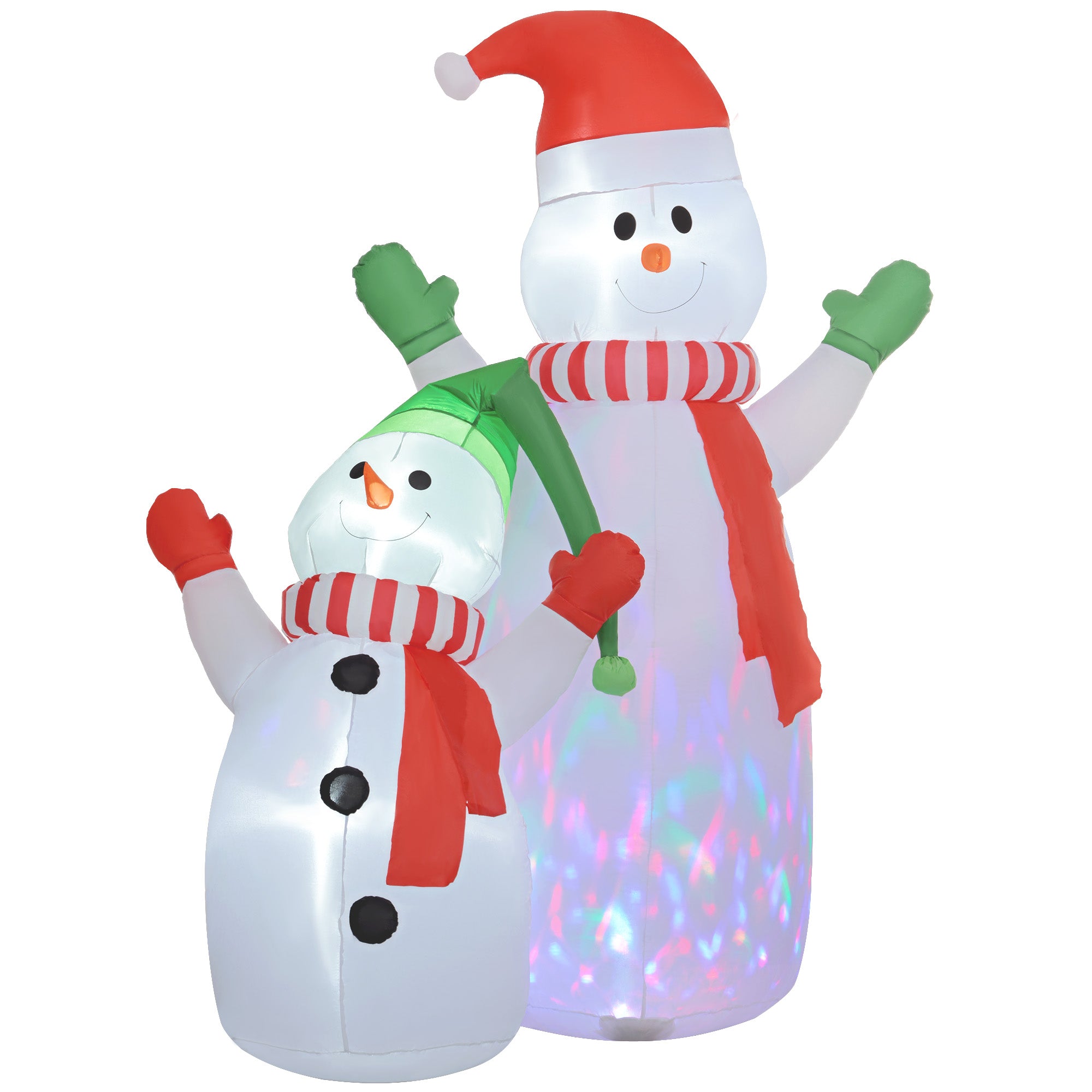 8ft Inflatable Snowman and Son Christmas Decoration