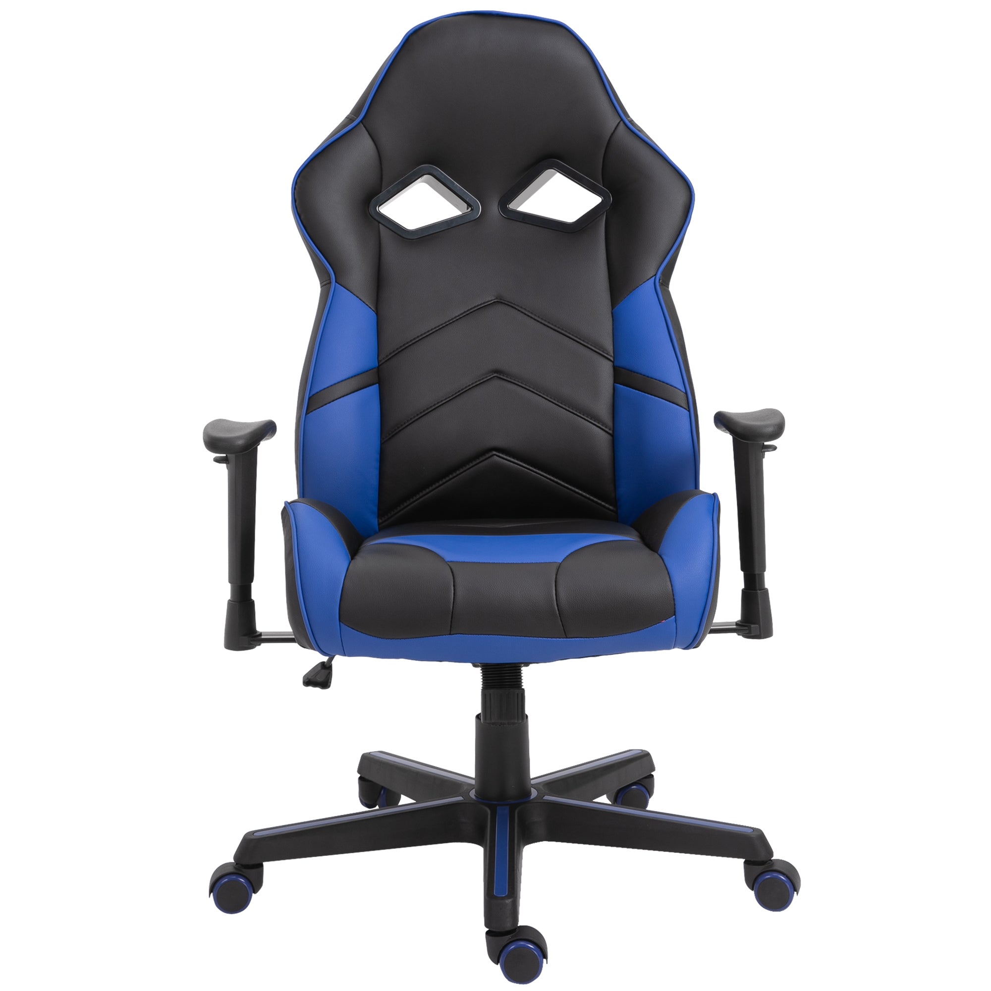 PU Leather Ergonomic Gaming Chair Blue/Black