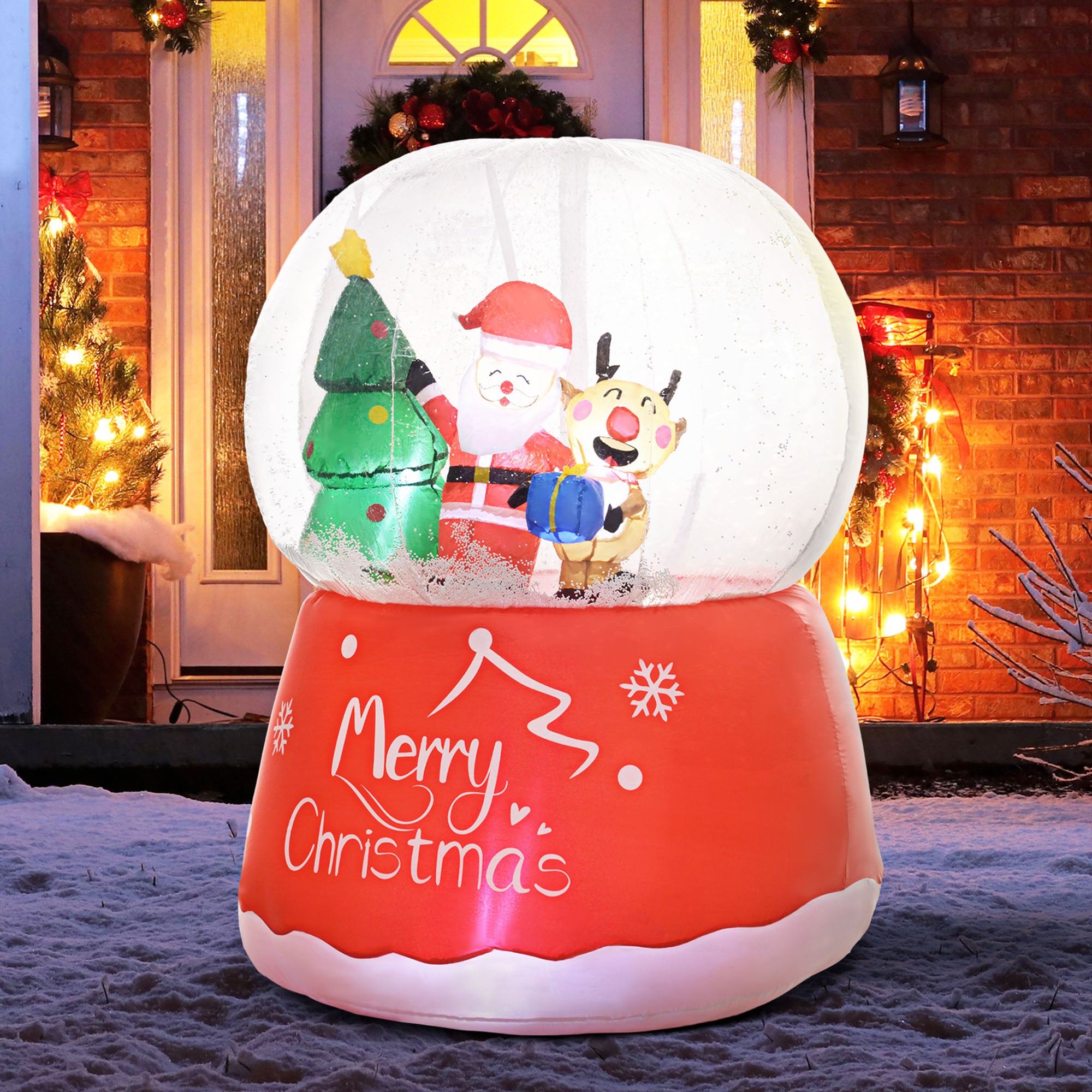 5.5ft Inflatable Snow Globe Christmas Decoration