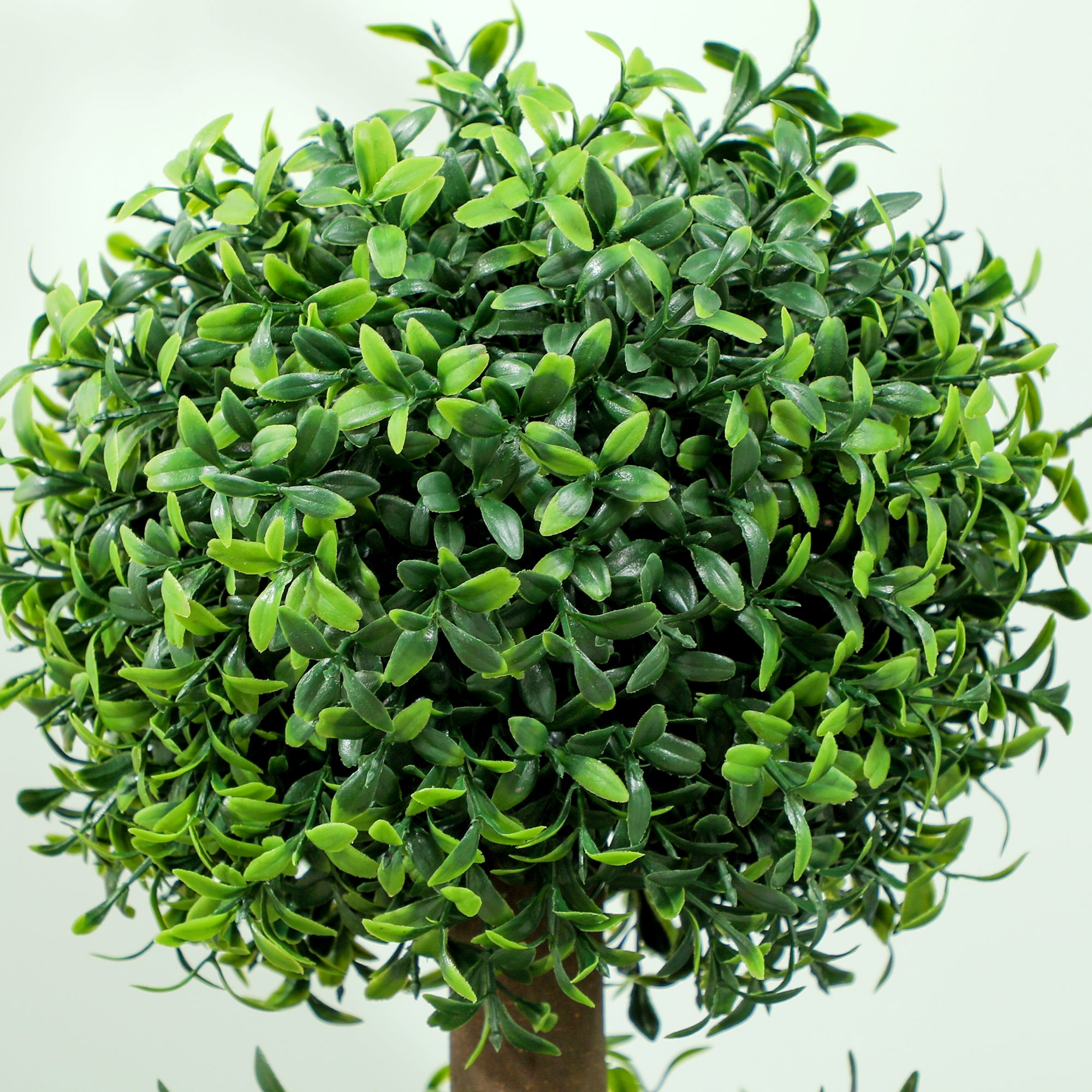 Set of 2 Artificial Topiary Ball-Shaped Boxwood Trees 100cm in Pot - Green