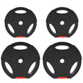 Weight Plates Set, with Two 10kg and Two 5kg weights, Black