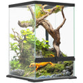 40L Vivarium for Lizards, Frogs, Snakes, Turtles, Tortoises with Anti-Escape Ventilation - Black