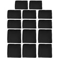 Garden Rattan Sofa Cushion Covers Replacement Set with Polyester Zip Covers - Black
