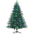 7ft Artificial Christmas Tree with LED Lights - Green