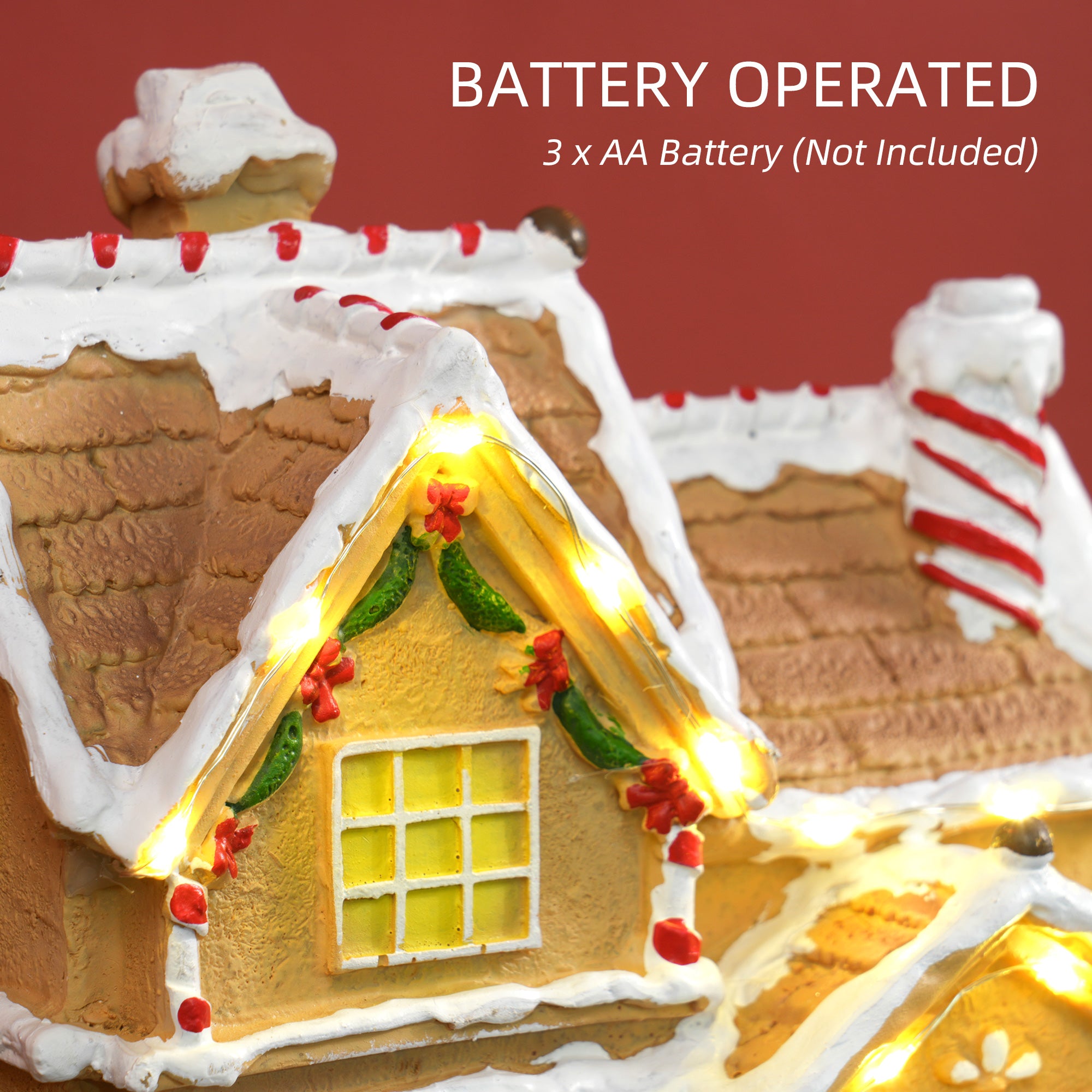 Gingerbread House Light & Music Christmas Decoration