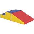2-Piece Soft Playset for Toddlers Ages 12-36 Months Climbing Crawling - Red
