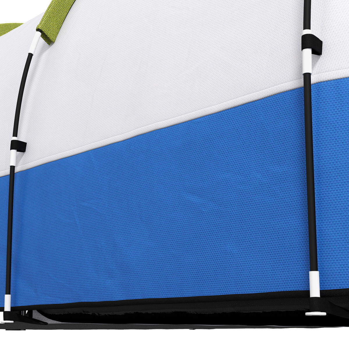 Two-Room Family Camping Tent with Porch - Green