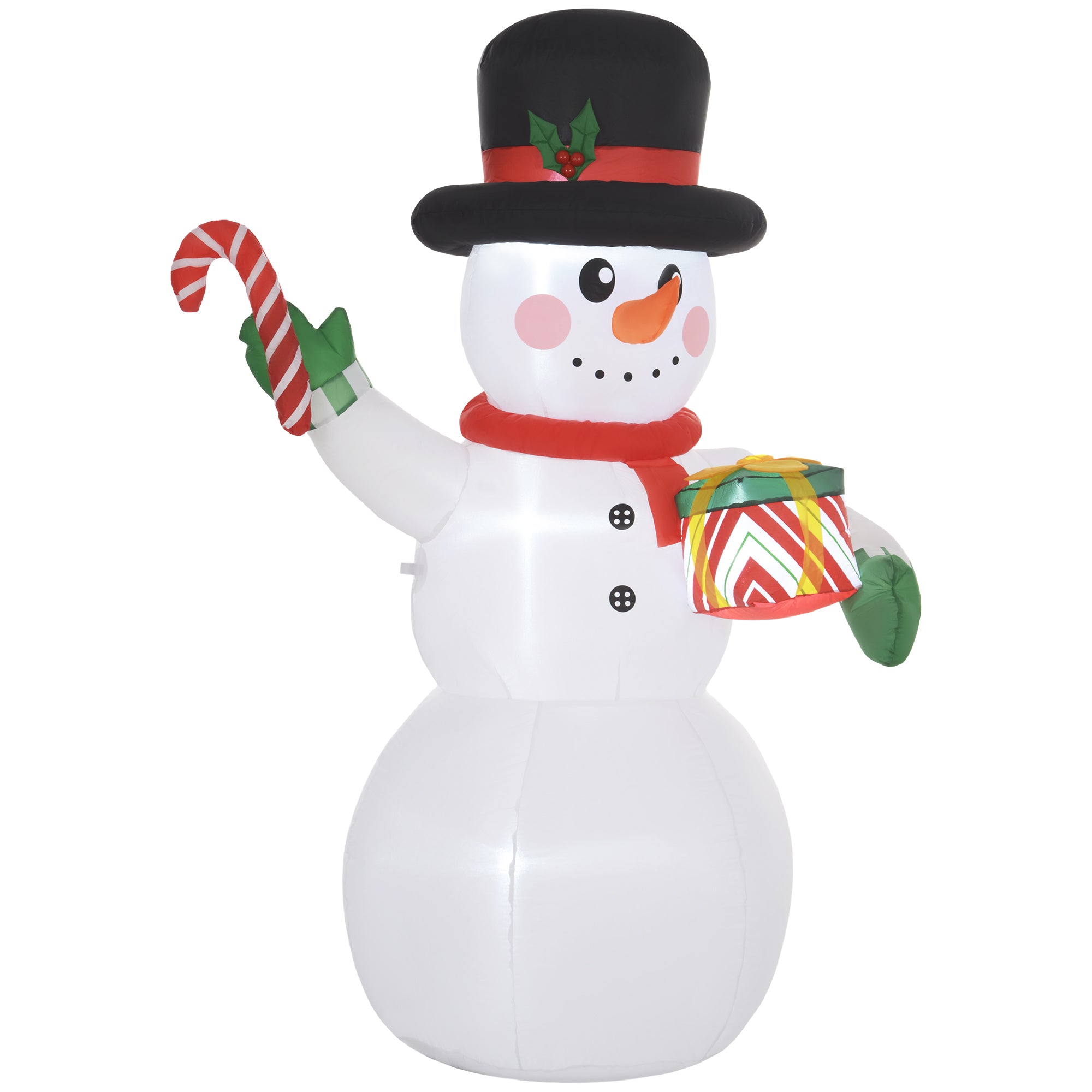 6ft Inflatable Christmas Snowman, with Accessories