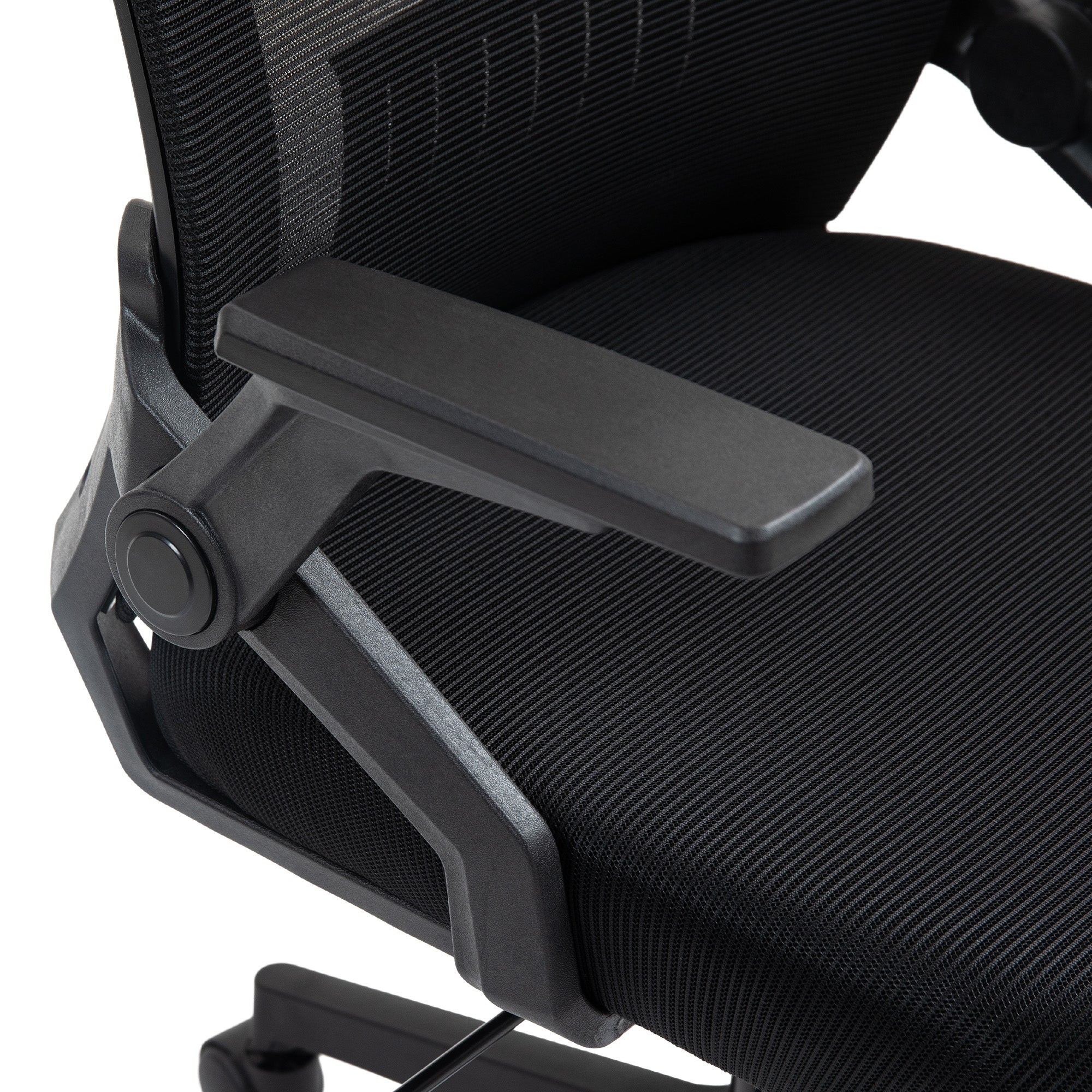 Office Chair, with Lumbar Support - Black
