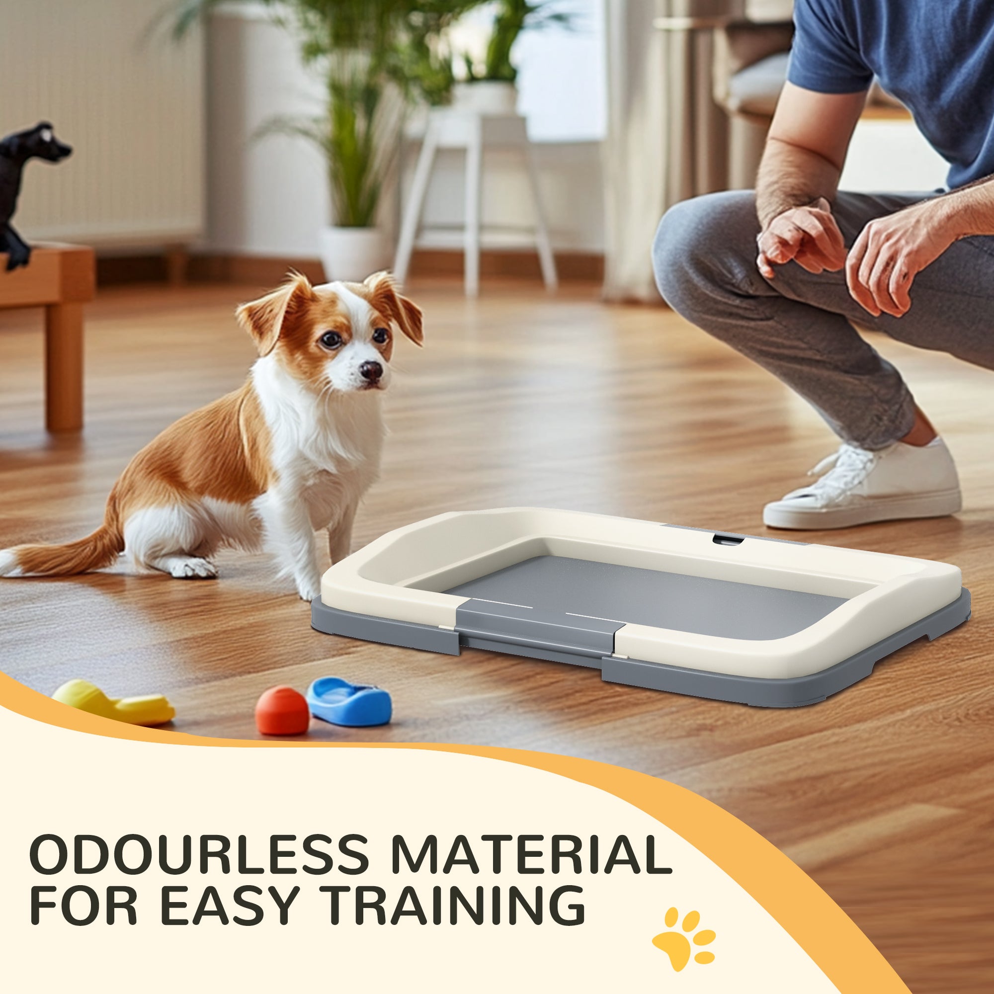 Dog Toilet Tray for Training Dogs, Dog Litter Tray for Indoor, Outdoor, 47 x 34 x 6cm