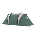 Spacious Family Camping Tent with Living Area for 4-5 People - Dark Green