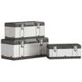 3 Pieces Stainless Steel Toolbox Set, 23
