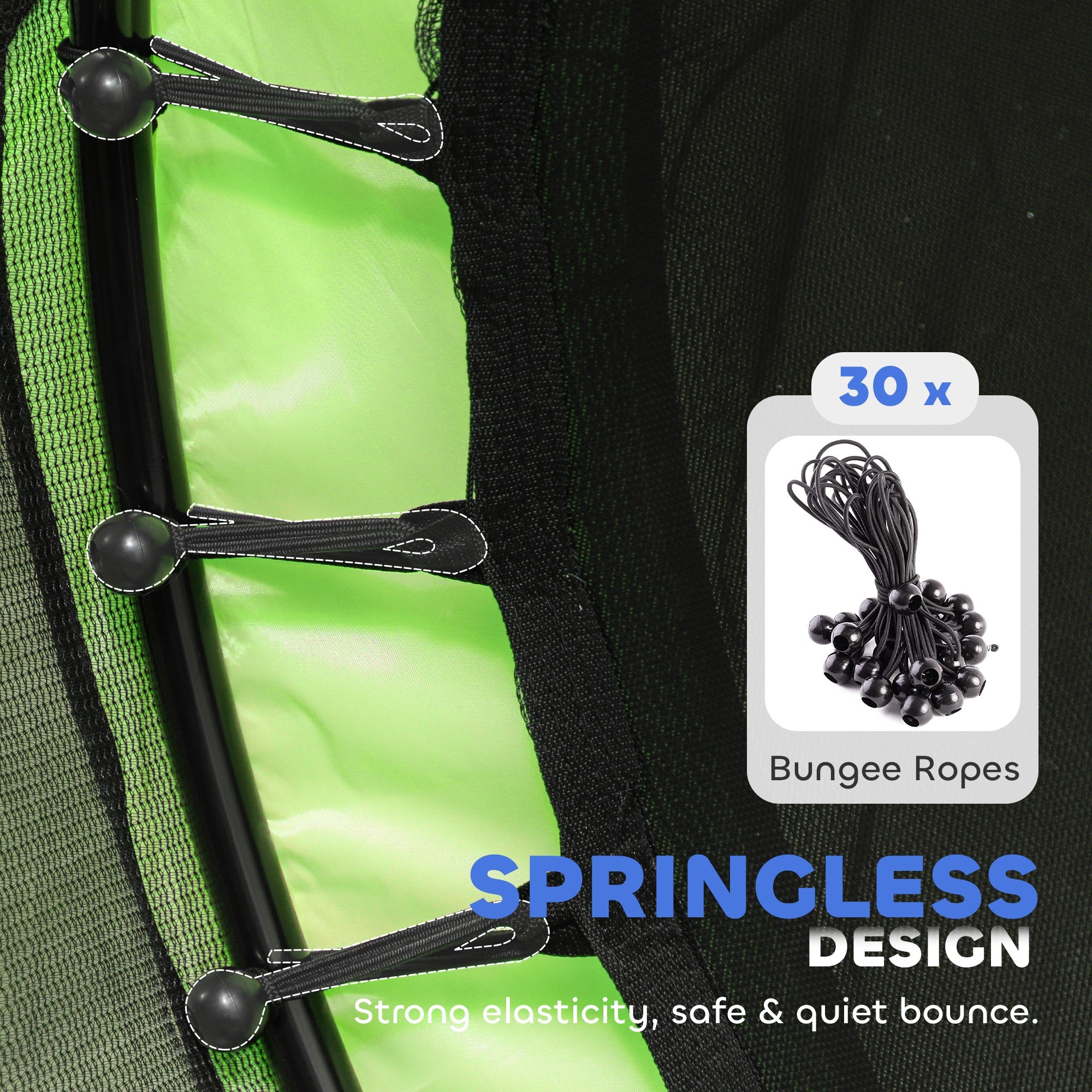4.6ft Toddler Trampoline w/ Safety Enclosure Net, for Indoor Outdoor Use, Ages 3-6 Years, Green