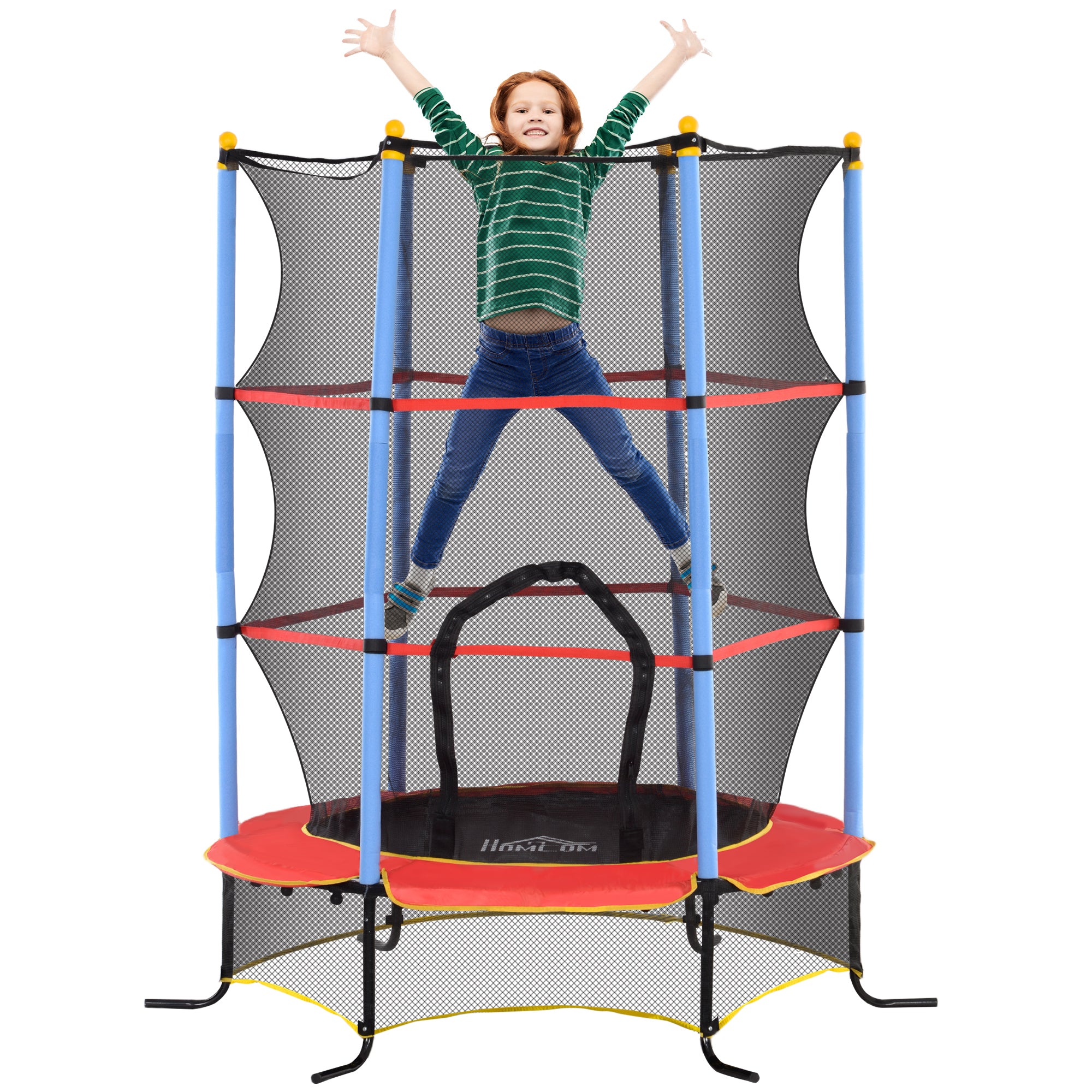 Kids Trampoline, with Safety Net, for Ages 3-10 Years