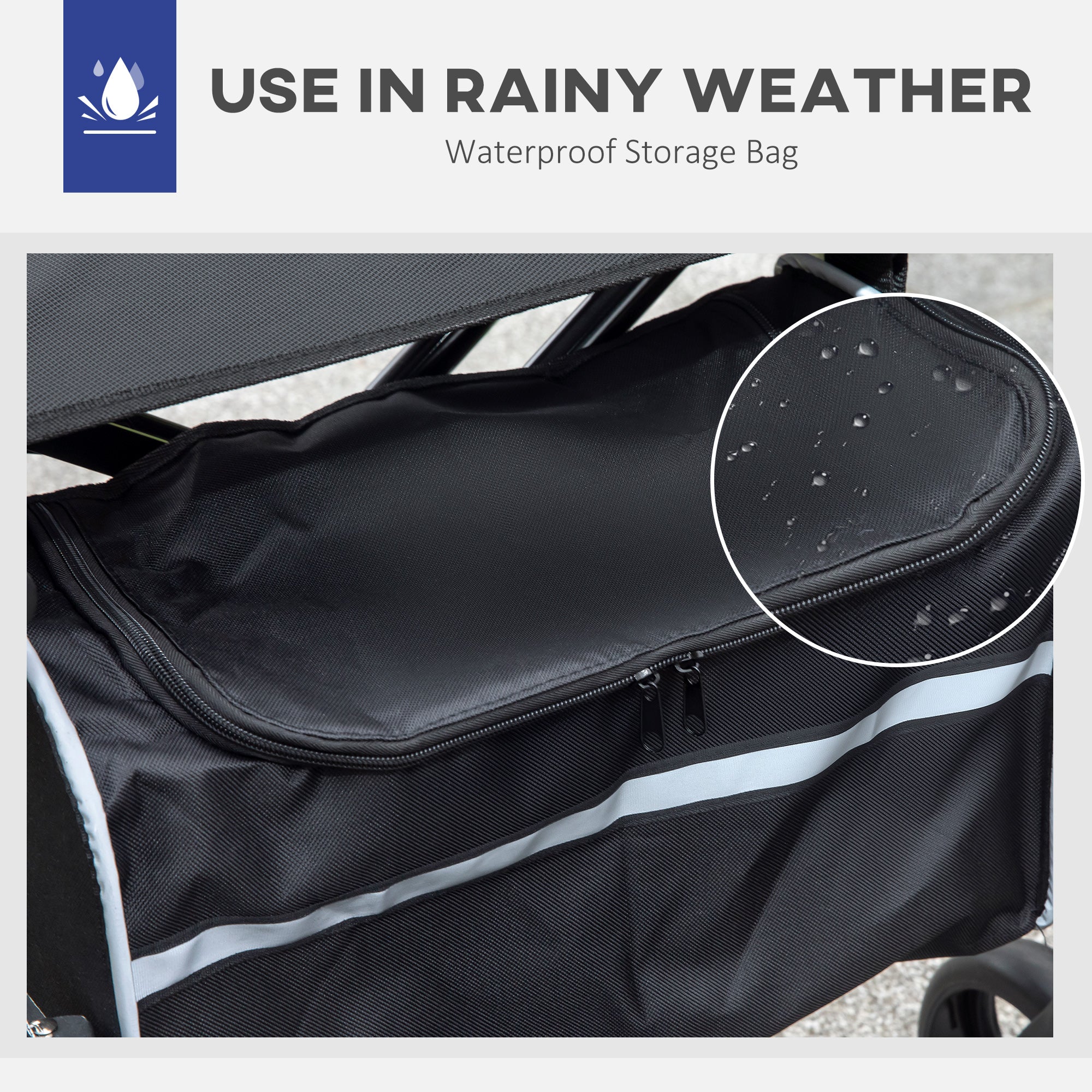 2 in 1 Folding Wheelchair Transport Chair & Rollator Walker with Seat, Backrest, Footrest, Adjustable Height, 4 Wheels for Seniors - Pearl Blue