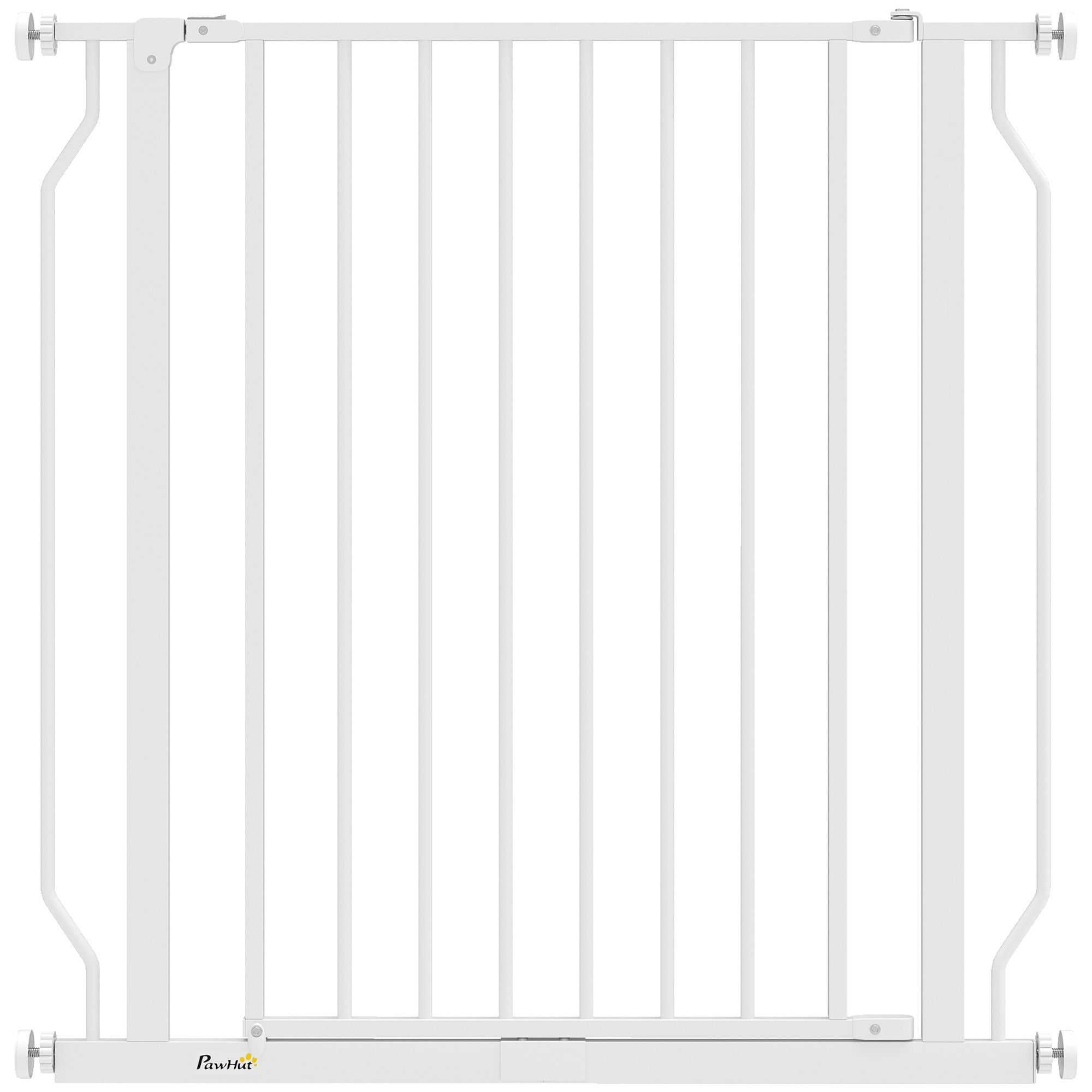 Extra Wide Dog Gate, with Door Pressure, for Doorways, Hallways, Staircases - White