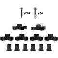 12PCS Pergola Kit, Pergola Brackets with 3-Way & 4-Way Corner Brackets for 9.6 x 9.6 cm (Actual 9.2 x 9.2 cm) Lumber