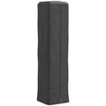 Heavy Duty Gas Pyramid Patio Heater Cover, Full Length Outdoor Heater Cover Protector, UPF 30+ Oxford Fabric with Zipper, Black