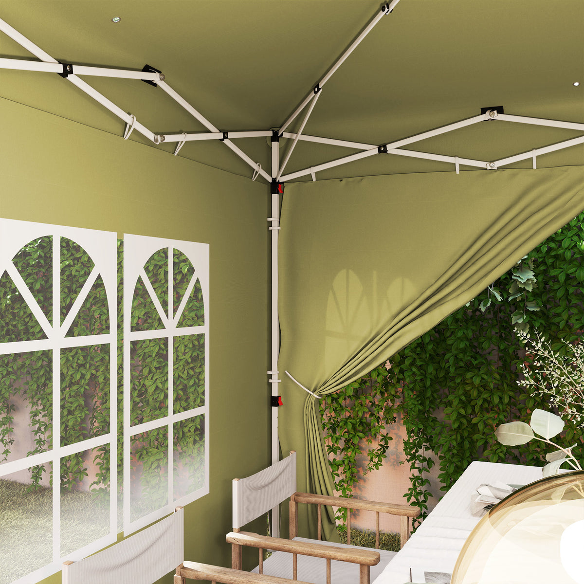 3 x 3m Pop-Up Gazebo Shelter with UPF50+ Canopy - Sand