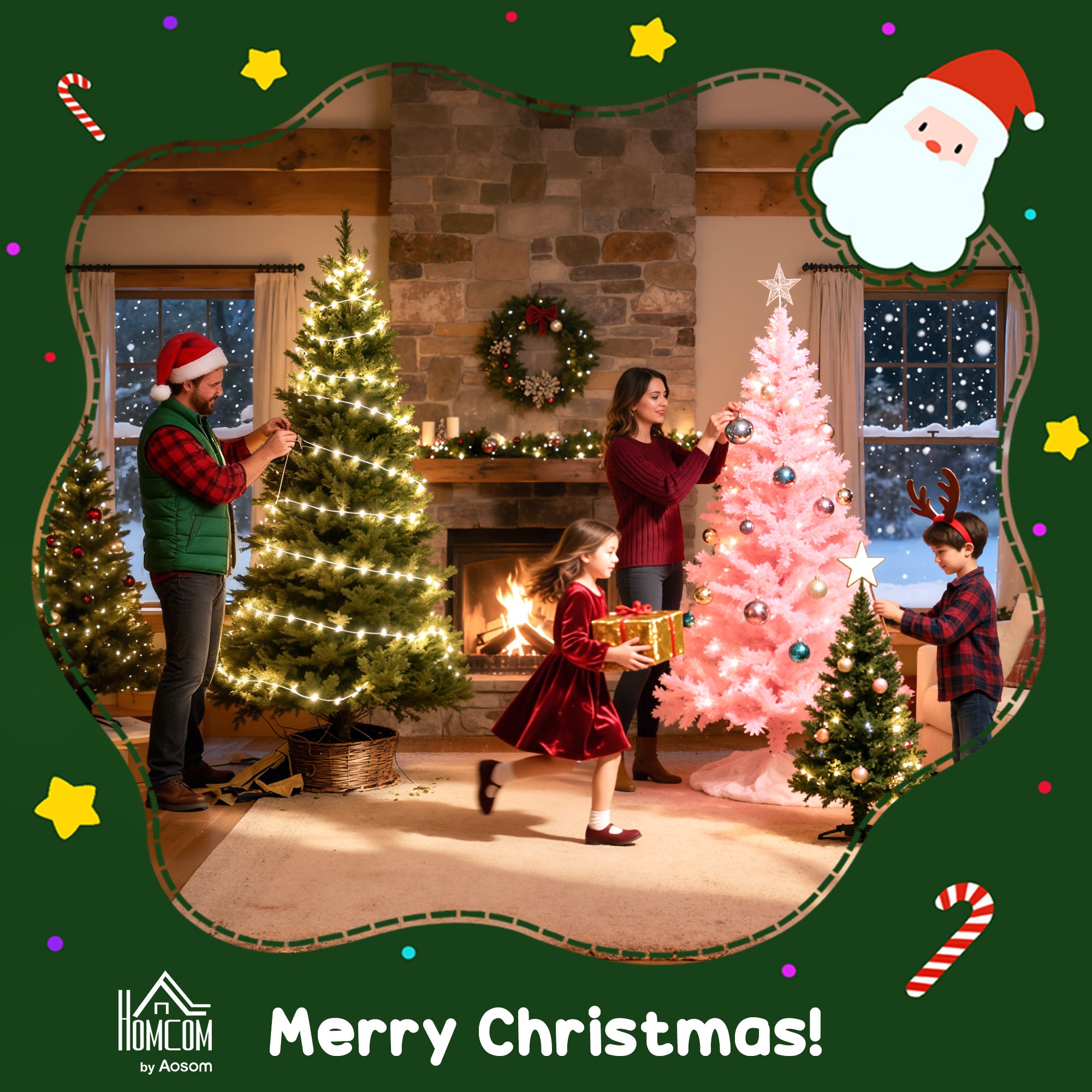 6ft Snow Flocked Artificial Christmas Tree