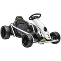 24V Electric Drift Go Kart for Kids 8-12 Years with 2 Speeds - White