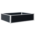 302L Raised Garden Bed Planter Box for Patio Plants and Vegetables 120x90x30 cm - Grey and White