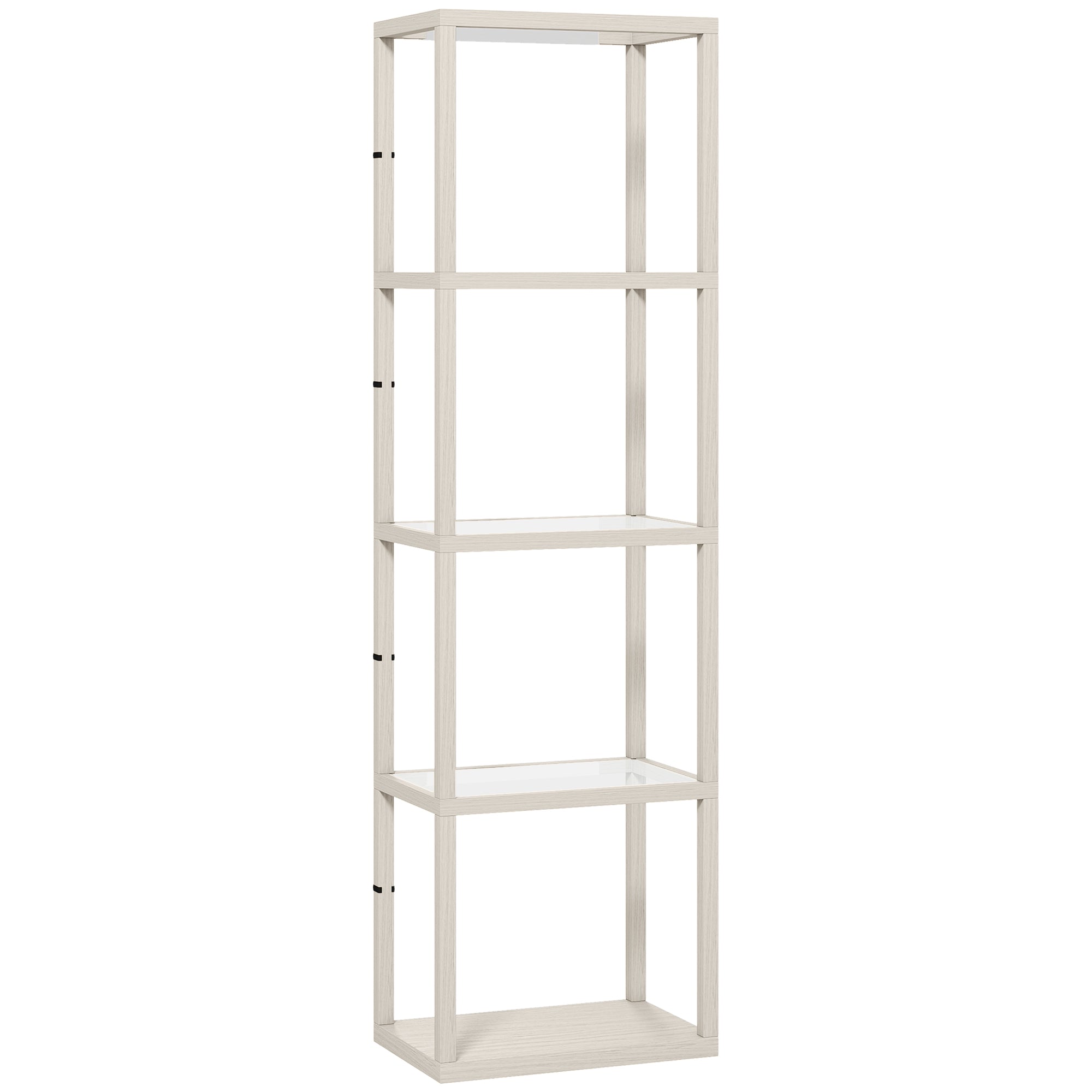 Four-Shelf Floor Lamp - Bleached Oak