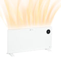 2000W Electric Convector Heater with Adjustable Thermostat & Timer, Freestanding or Wall Mounted - White
