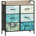 6-Drawer Chest of Drawers - Blue