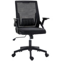 Office Chair with Lumbar Support and Adjustable Height - Black