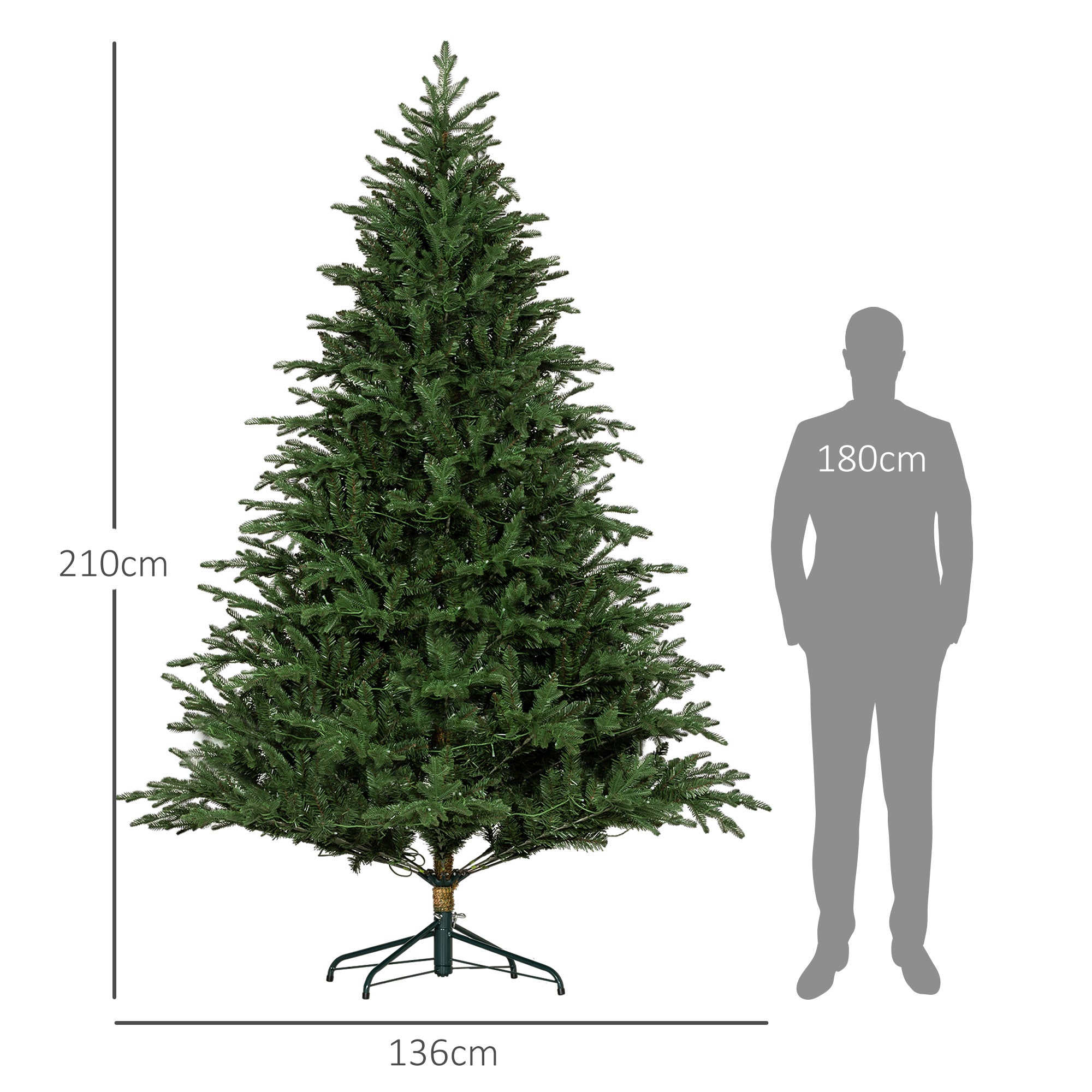 7ft LED Lights Artificial Christmas Tree