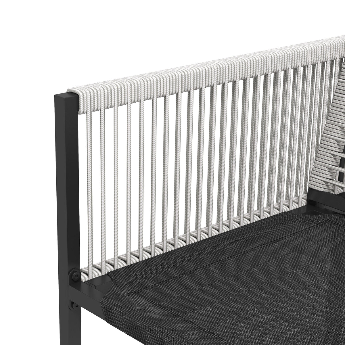 5 Piece Metal Outdoor Dining Set with Folding Chairs - Light Grey