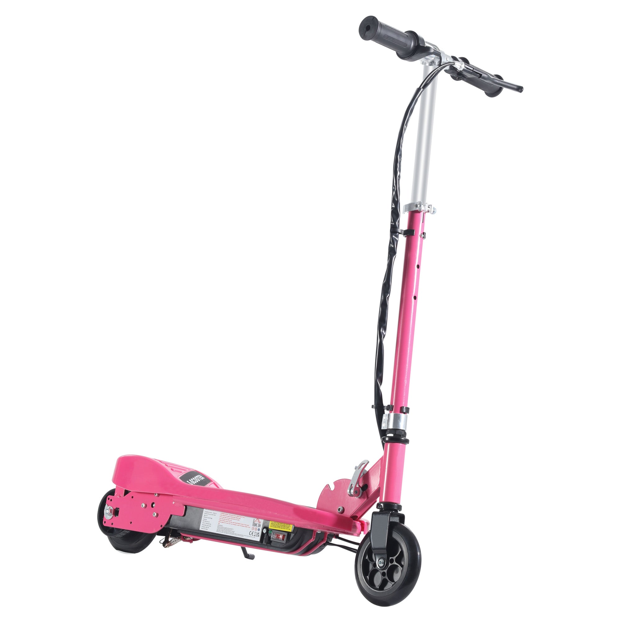 Folding Electric Kids Scooter Ride-On Age 7-14 - Pink