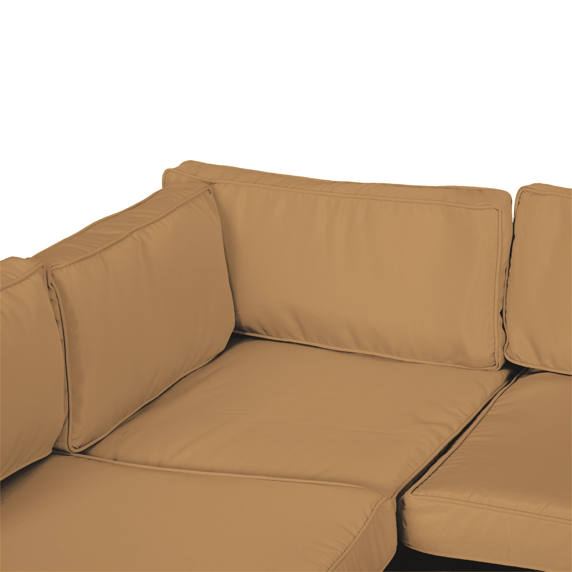 14 Piece Outdoor Cushion Set with Durable Polyester Covers - Beige