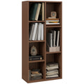 Seven-Cube Walnut Wood Effect Bookcase - Walnut