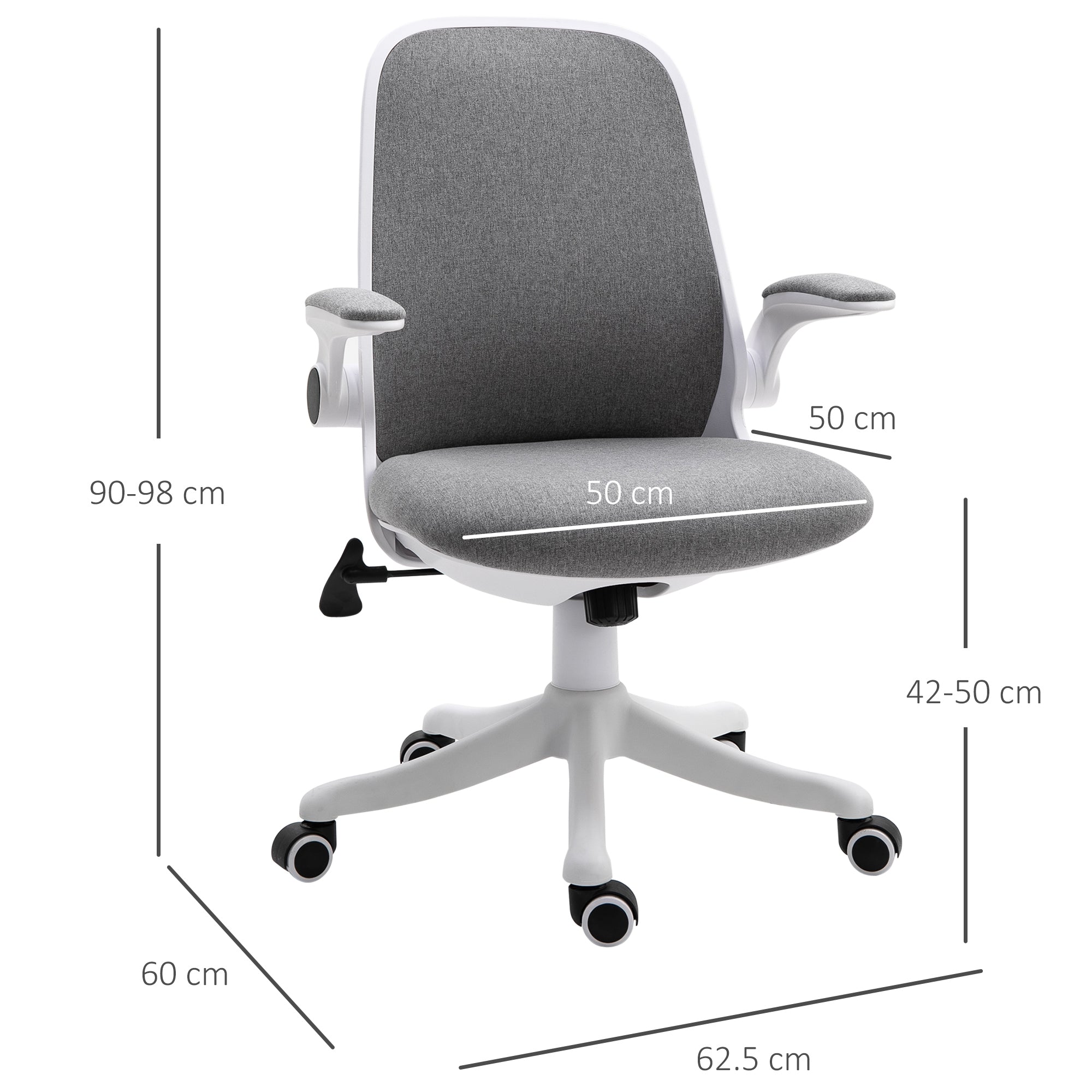 Nylon Mesh Cushioned Office Chair Grey