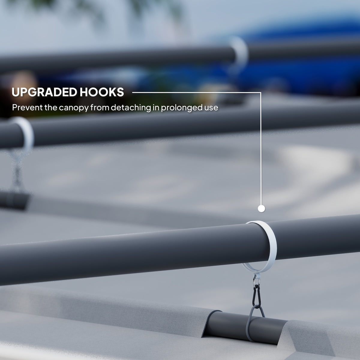 3 x 3 Metre Garden Pergola Kit with Retractable UPF30 Canopy - Grey