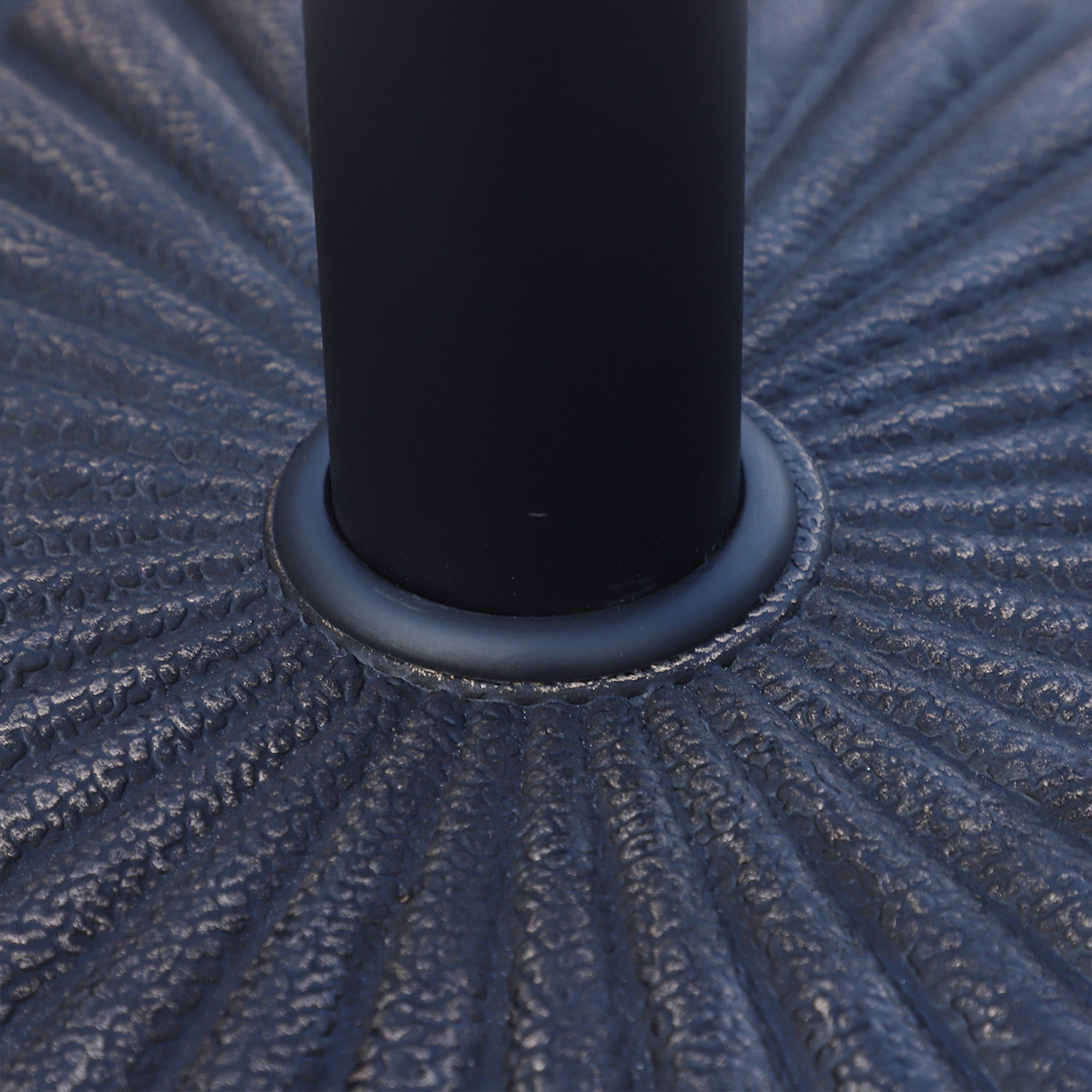 14kg Garden Parasol Base, Round Resin Sun Umbrella Base, Outdoor Umbrella Stand for 38mm or 48mm Outdoor Umbrella Poles, Bronze Tone